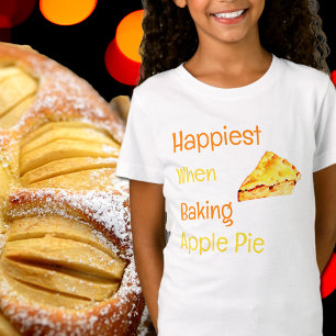 Het gelukkigst wanneer het bakken van Apple Pie T-shirt