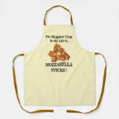 Het gelukkigste ding in mijn leven zijn mozzarella schort (Voorkant)