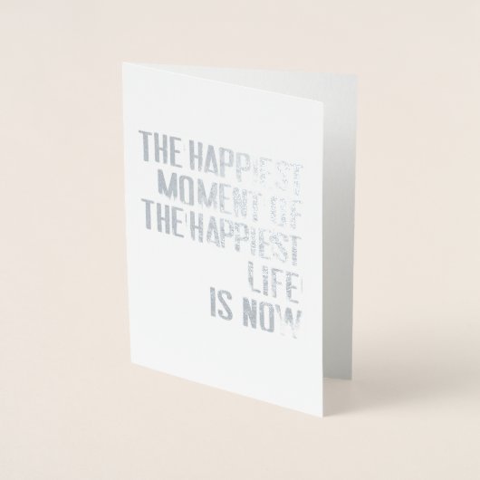 Het gelukkigste moment folie kaarten (Voorkant)