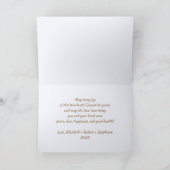 Het gelukkigste Vakantie. Foto van Mistletoe en Po Feestdagen Kaart (Binnen)