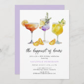 Het gelukkigste van uren 60ste leuke verjaardagsfe kaart (Voorkant / Achterkant)