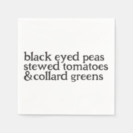 Het gelukspapier servet