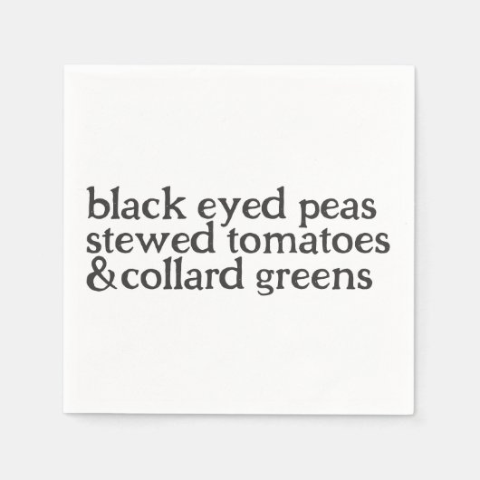 Het gelukspapier servet (Voorkant)