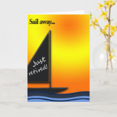 Het gelukwens-Zeil van de pensionering weg Kaart (Gele Bloem)