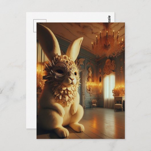 Het gemaskerde konijn briefkaart (Voorkant / Achterkant)