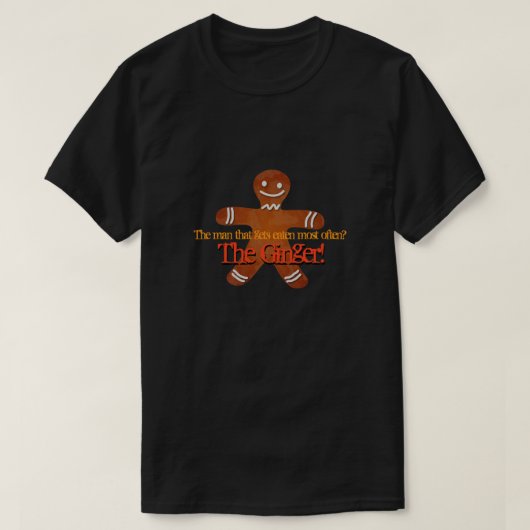 Het gemberbrood Man T-shirt (Design voorkant)