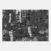 Het gemengde Collage van de Tekst van Media of het Inpakpapier Vel (Voorkant 2)