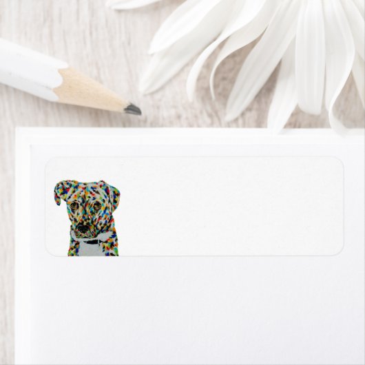 Het gemengde Etiket van het Adres van de Terugkeer (Insitu)