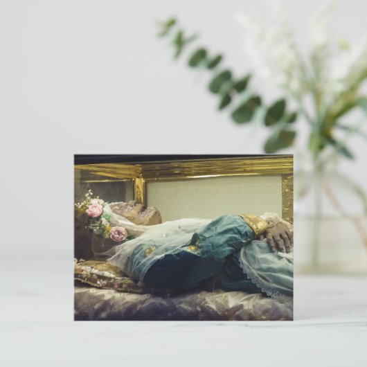 Het gemummificeerd lichaam van Saint Zita Sitha Ci Briefkaart (Staand voorkant)