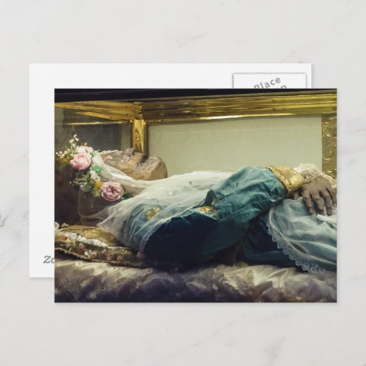 Het gemummificeerd lichaam van Saint Zita Sitha Ci Briefkaart (Voorkant / Achterkant)