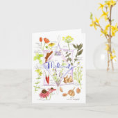 Het geneeskrachtige Knoflook Notecard van de Kaart (Gele Bloem)