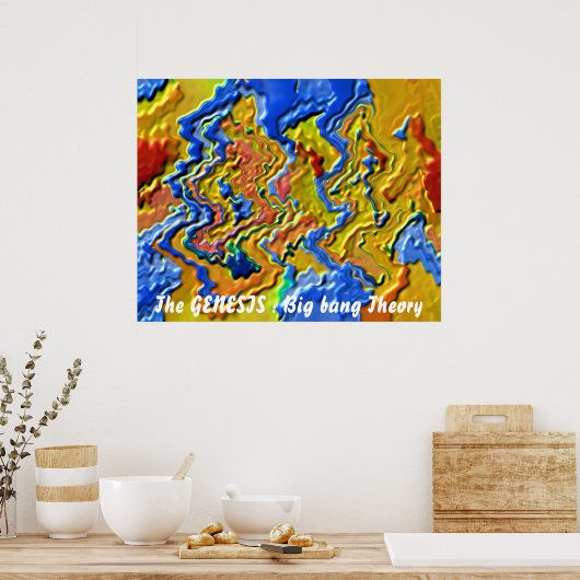 Het GENESIS: Big bang Theory Poster (Keuken)