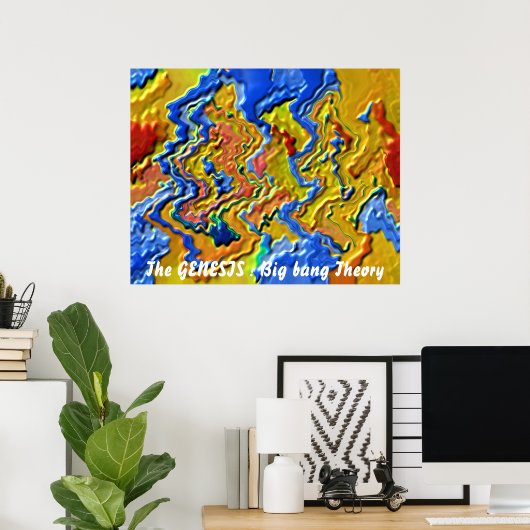 Het GENESIS: Big bang Theory Poster (Thuiskantoor)
