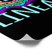 Het genezen is geen lineaire mentale sensibiliteit poster (Hoek)