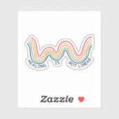 Het genezen is niet lineair - geestelijk gezondhei sticker (Vel)