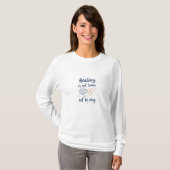 Het genezen is niet lineair t-shirt (Voorkant volledig)