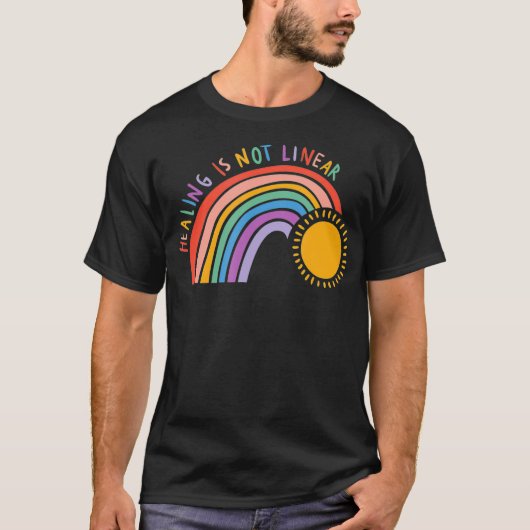Het genezen is niet lineair t-shirt (Voorkant)