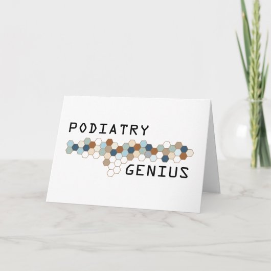 Het Genie van Podiatry Kaart (Voorkant)