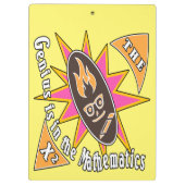 Het genie zit in de wiskunde klembord (Achterkant)