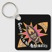 Het genie zit in de wiskunde sleutelhanger (Voorkant)