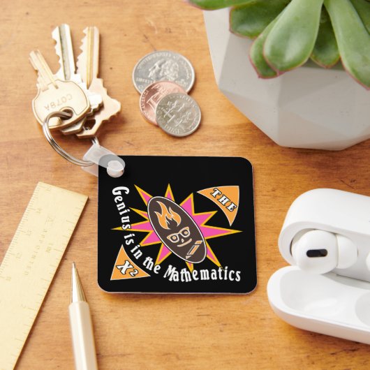 Het genie zit in de wiskunde sleutelhanger (Bureau)