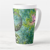 Het genieten van de Mok van de Reis Latte (Rechterhoek)