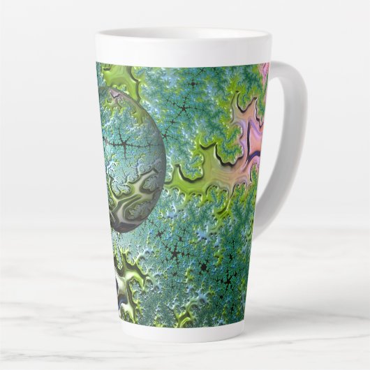 Het genieten van de Mok van de Reis Latte (Rechterhoek)