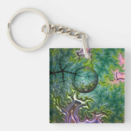 Het genieten van de Reis Acrylic Belangrijkste Rin Sleutelhanger