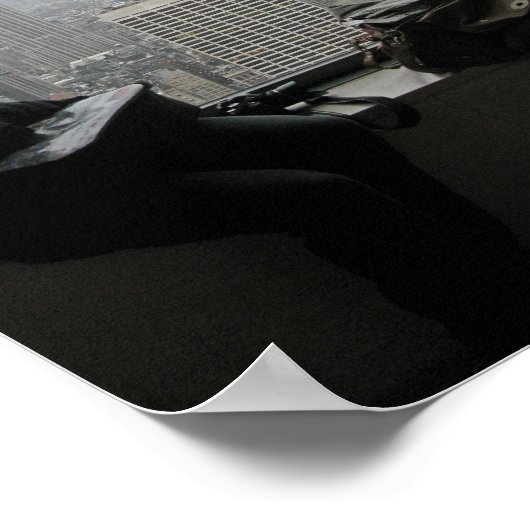 Het genieten van het New York City Skyline Uitzich Poster (Hoek)