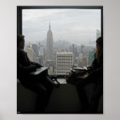Het genieten van het New York City Skyline Uitzich Poster (Voorkant)