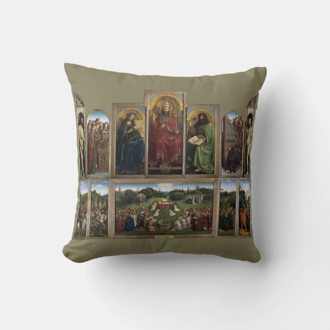 Het Gentse altaarstuk, Van Eyck Brothers Kussen (Voorkant)