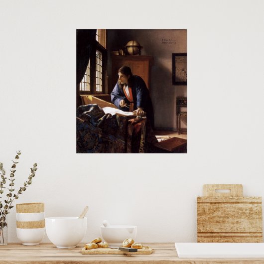 Het geografische Canvas drukt af Poster (Keuken)