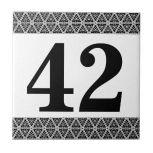 Het geometrische grens van de Tegel zwart-wit Tegeltje