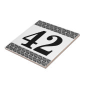 Het geometrische grens van de Tegel zwart-wit Tegeltje (Zijkant)