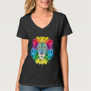 Het geometrische Hoofd van de Leeuw T-shirt