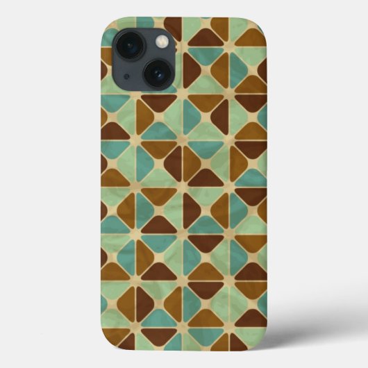 Het geometrische patroon van de retroer Case-Mate iPhone case (Achterkant)