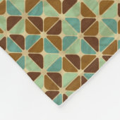Het geometrische patroon van de retroer fleece deken (Hoek)