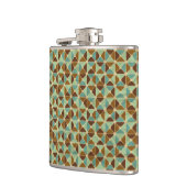 Het geometrische patroon van de retroer heupfles (Links)