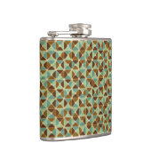 Het geometrische patroon van de retroer heupfles (Rechts)