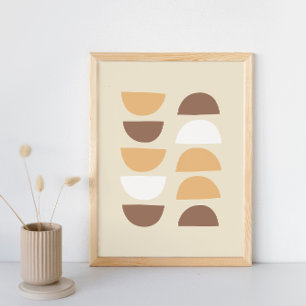 Het geometrische patroon van de retroer poster