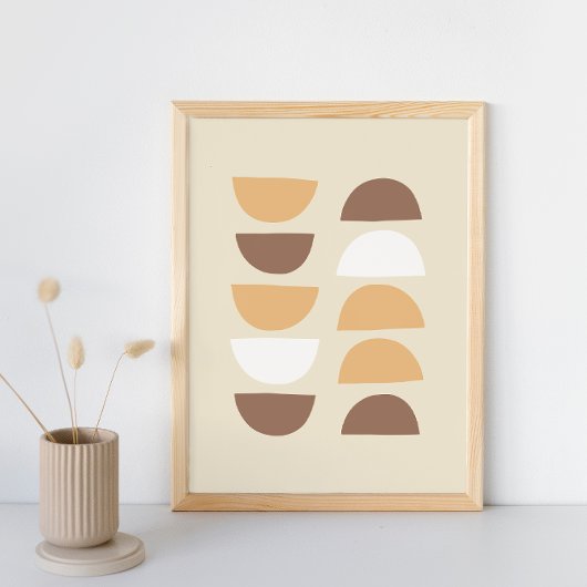 Het geometrische patroon van de retroer poster