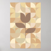 Het geometrische patroon van de retroer poster (Voorkant)