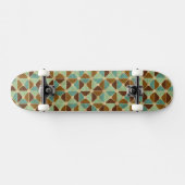 Het geometrische patroon van de retroer skateboard (Horizontaal)