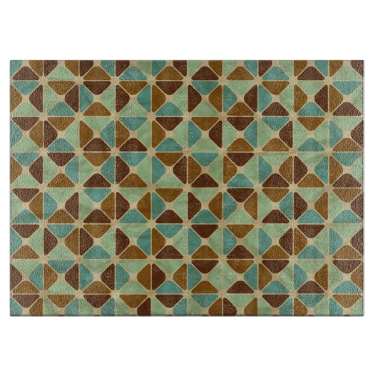 Het geometrische patroon van de retroer snijplank (Voorkant)