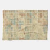 Het geometrische patroon van de retroer theedoek (Horizontaal)