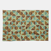 Het geometrische patroon van de retroer theedoek (Horizontaal)