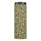 Het geometrische patroon van de retroer thermosbeker (Achterkant)