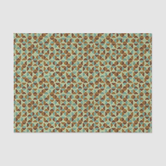 Het geometrische patroon van de retroer tissuepapier (Voorkant)