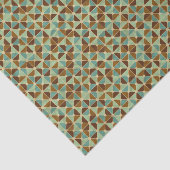 Het geometrische patroon van de retroer tissuepapier (Detail)