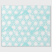 Het geometrische patroon van Turquoise Cadeaupapier (Vlak)